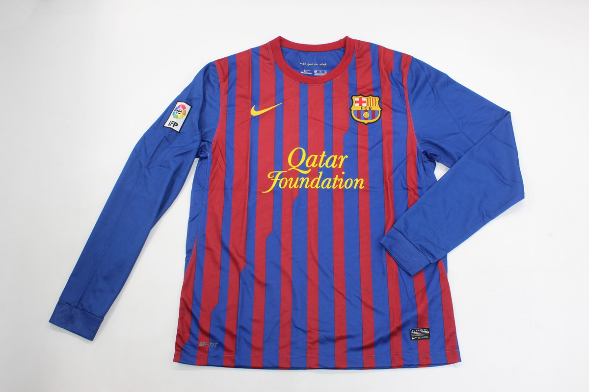 AAA Quality Barcelona 11/12 Home Long Soccer Jersey